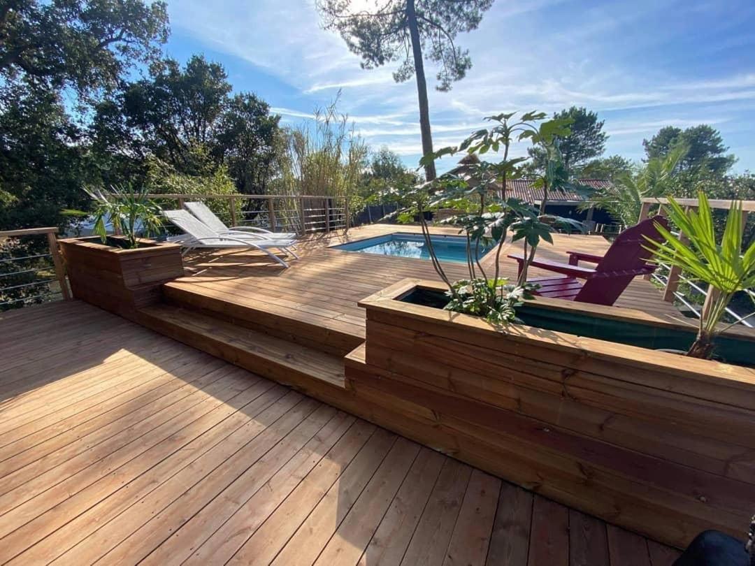 Villa Ohana Pour 8 Personnes Avec Piscine Et Cuisine D'Ete. Wifi Gratuit Capbreton Exteriör bild